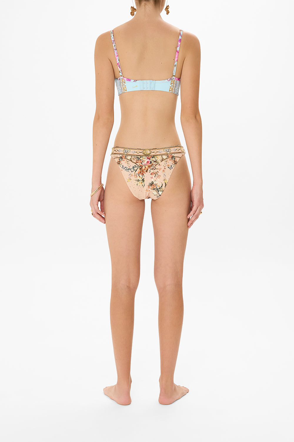 CAMILLA floral print bra in Down The Garden path print