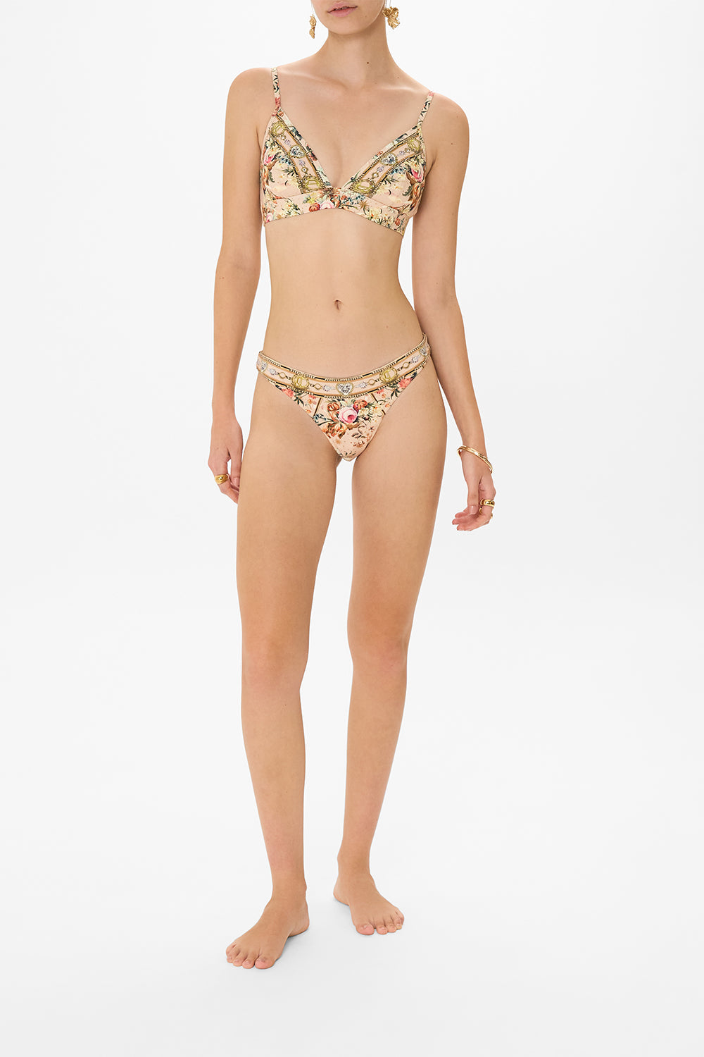 CAMILLA floral bra in Rose Garden Revolution print 
