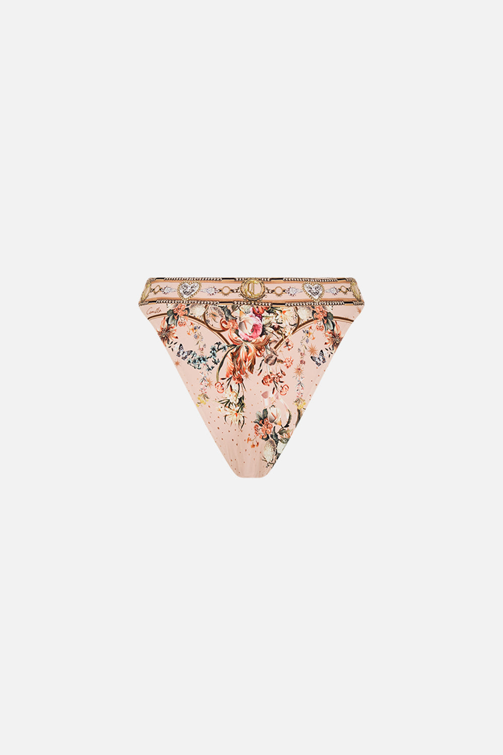 CAMILLA resortwear bikini bottoms in Rose Garden Revoution print