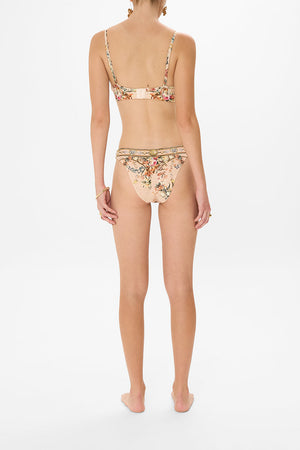 CAMILLA resortwear bikini bottoms in Rose Garden Revoution print