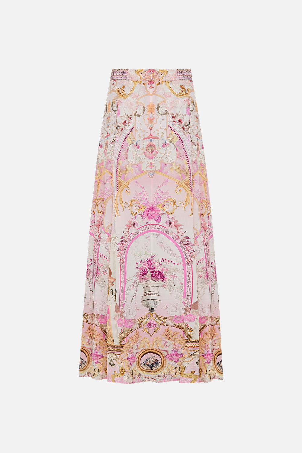 PANELLED FLARED LONG SKIRT FRESCO FAIRYTALE