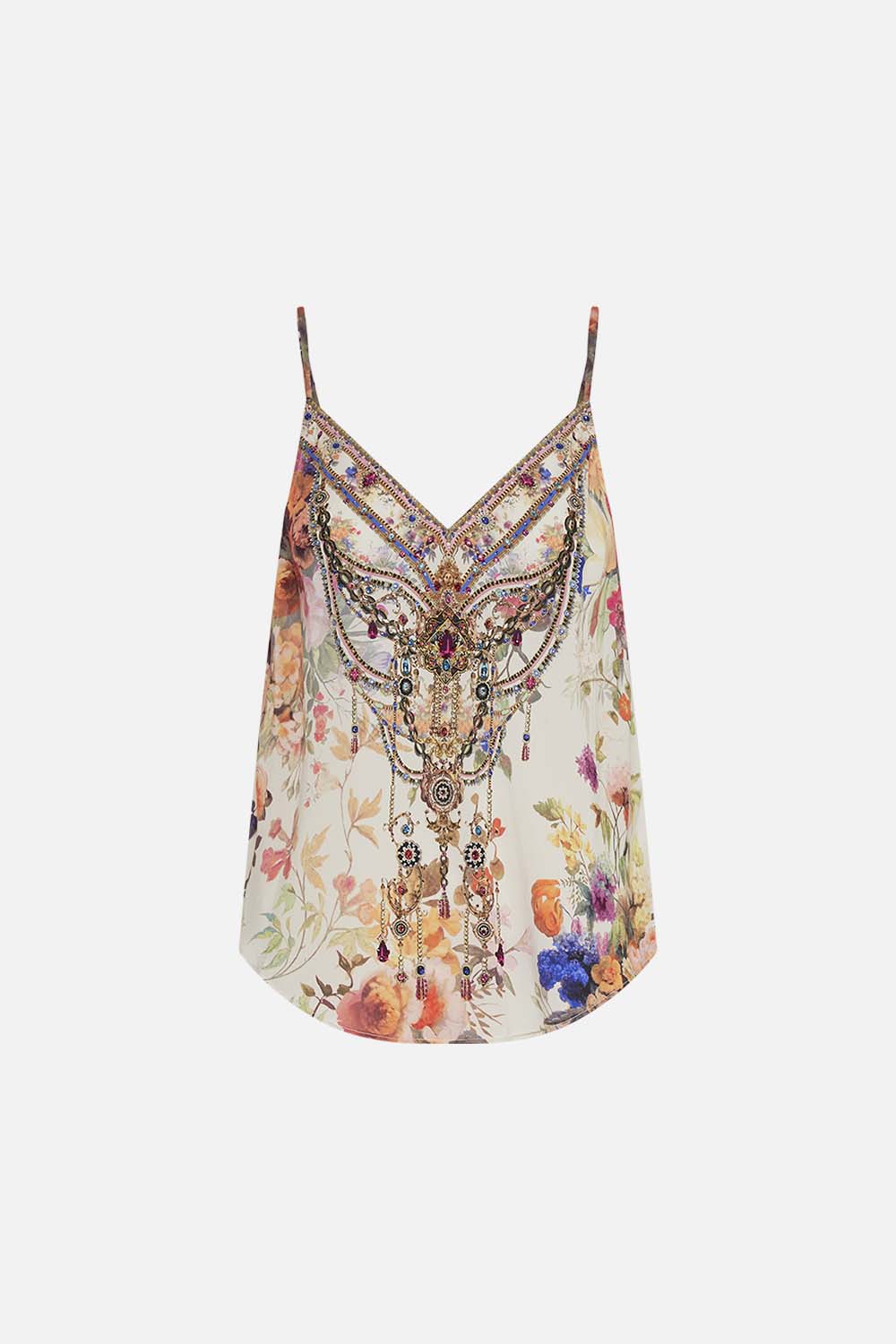 V-NECK BIAS CAMI FRIENDS WITH FRESCOS