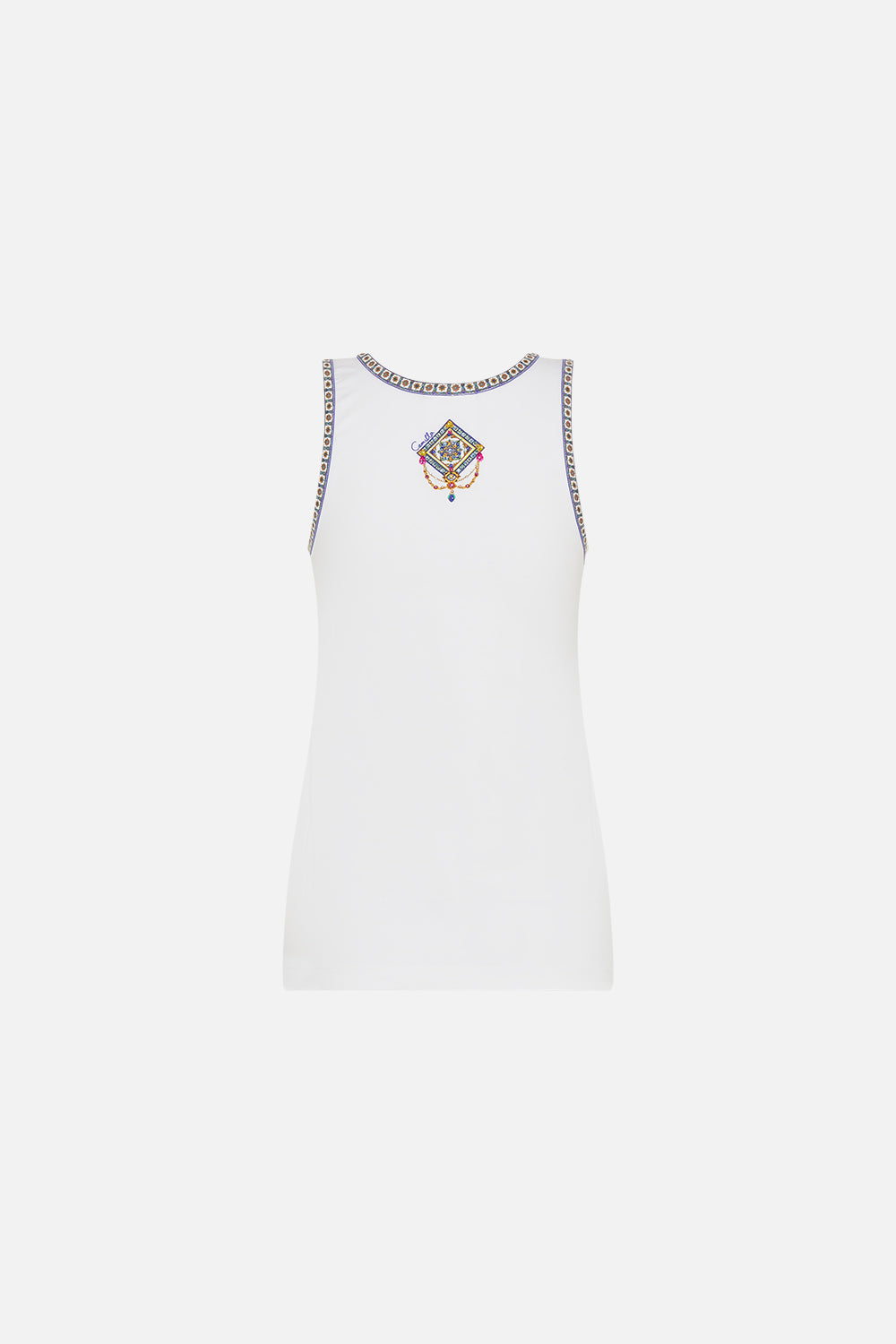 JERSEY SCOOP NECK TANK TOP AMALFI AMORE