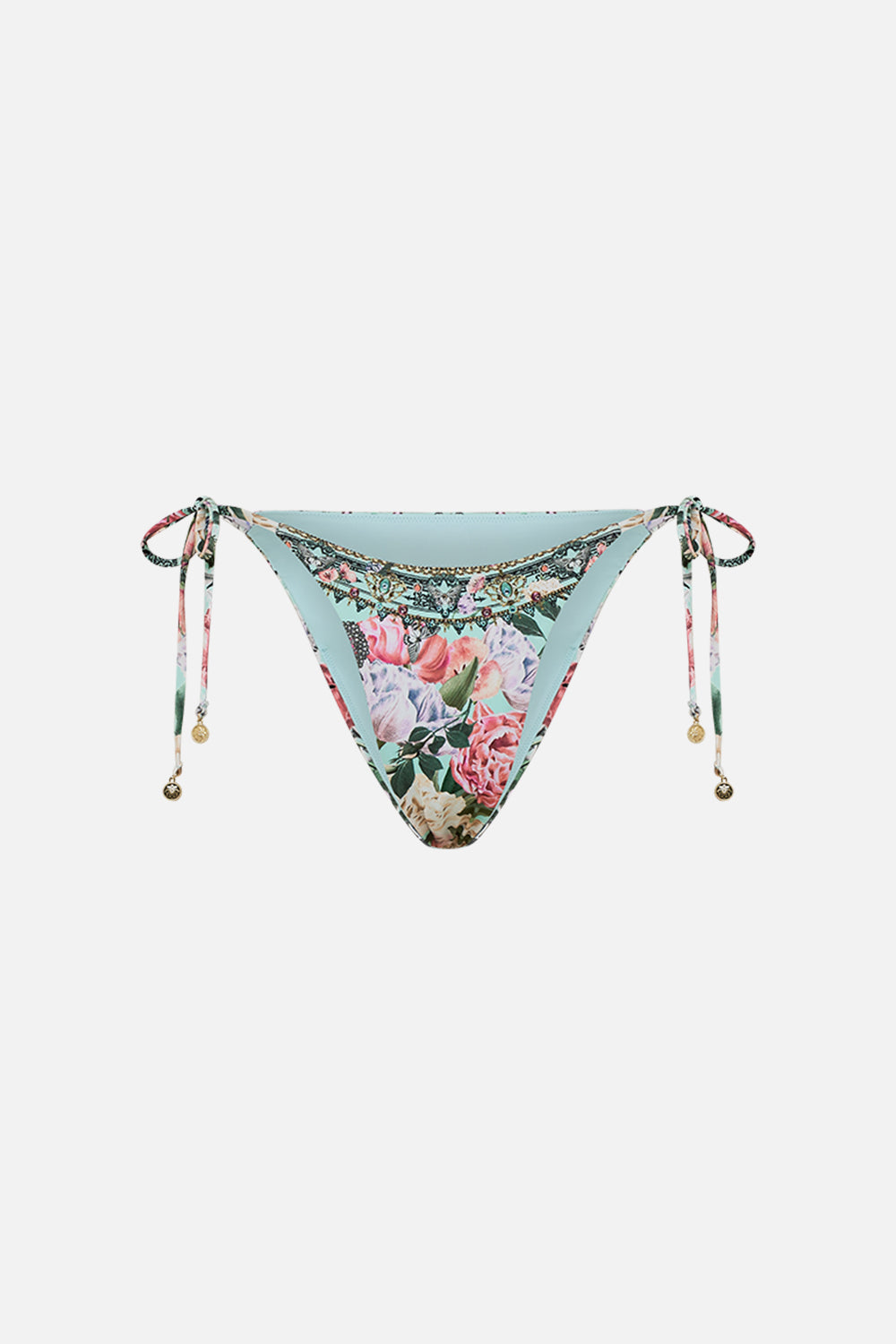 CAMILLA floral side tie skimpy pant in Petal Promise Land