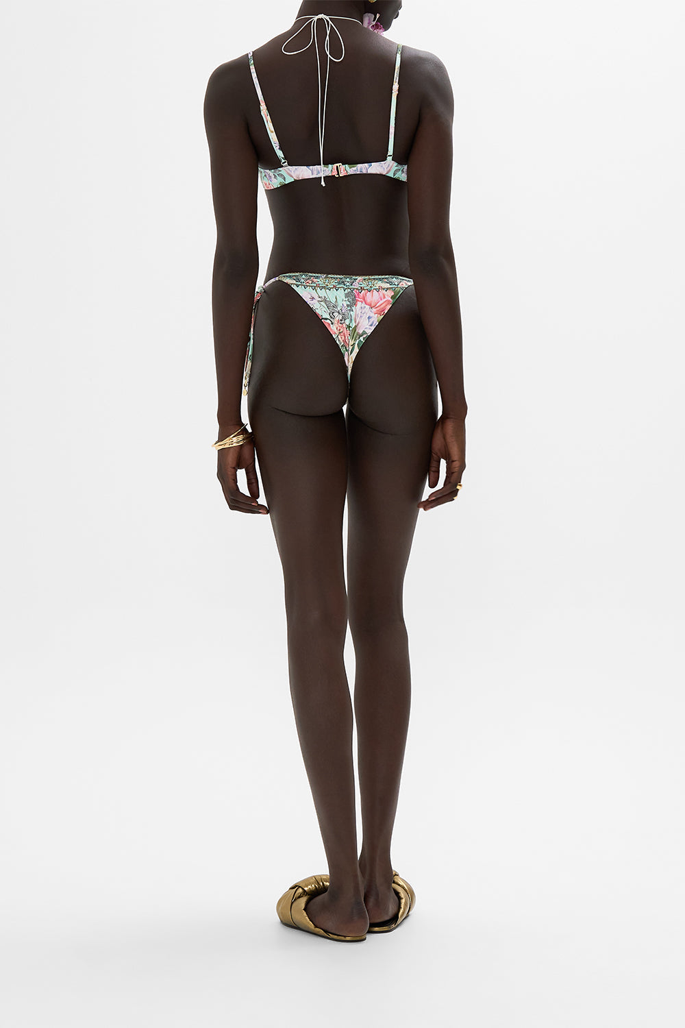 CAMILLA floral side tie skimpy pant in Petal Promise Land