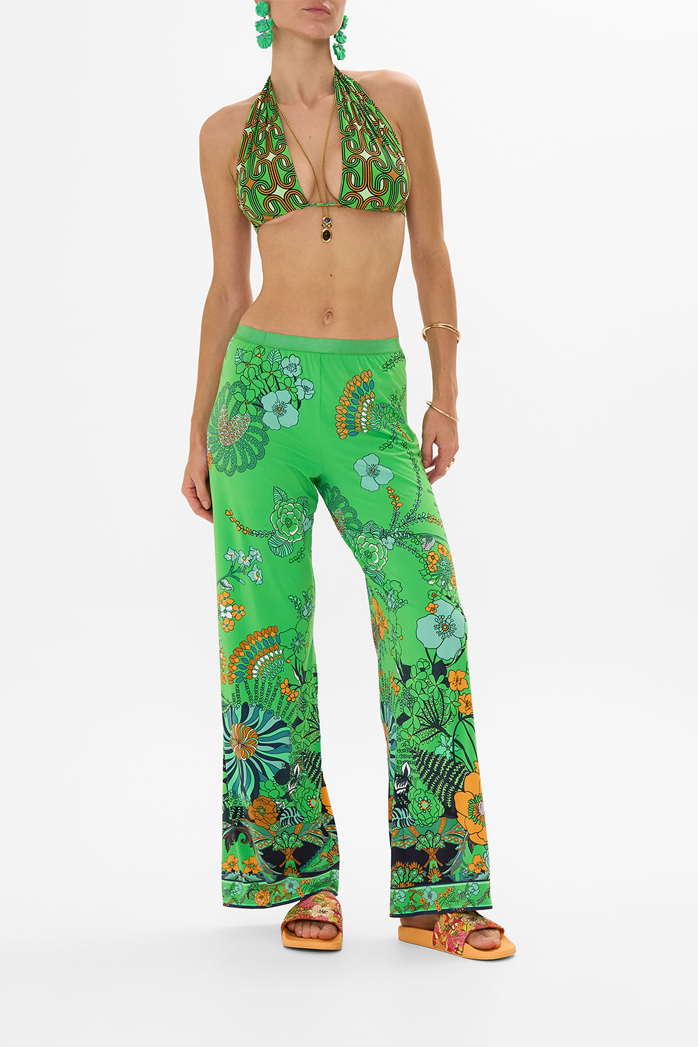 CAMILLA green coverup pants in Good Vibes Generation