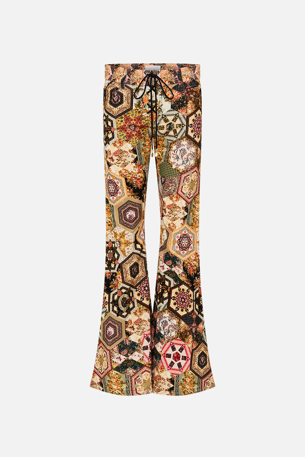 CAMILLA Floral Eyelet Front Pant in Stitched in Time