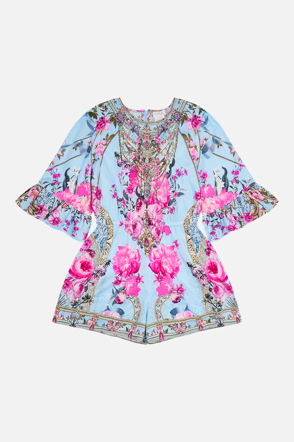 Milla by CAMILLA kids frill playsuit in Down The Garden Path print