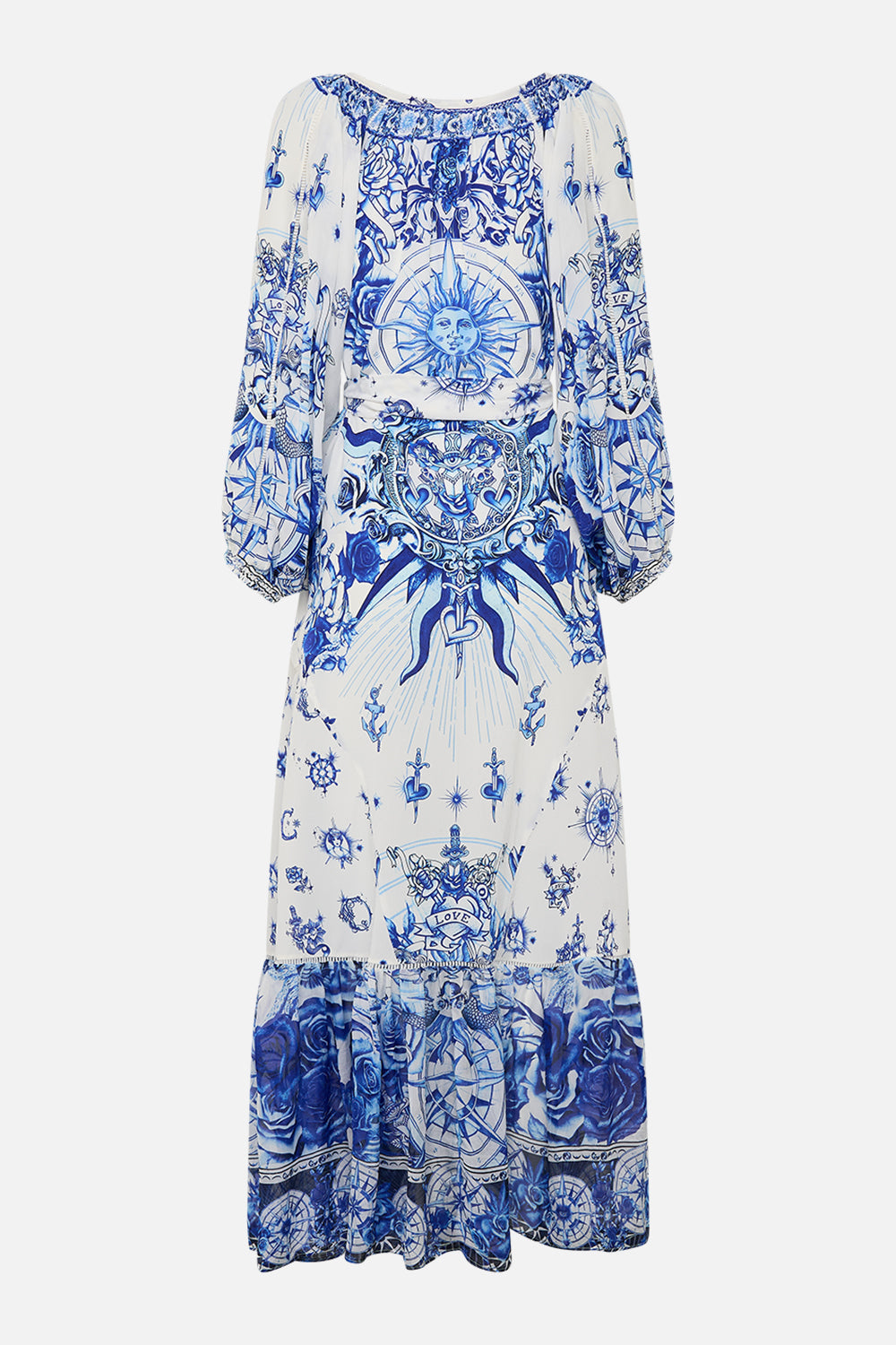 LONG SLEEVE OVERSIZED PEASANT DRESS IMMORTAL INK