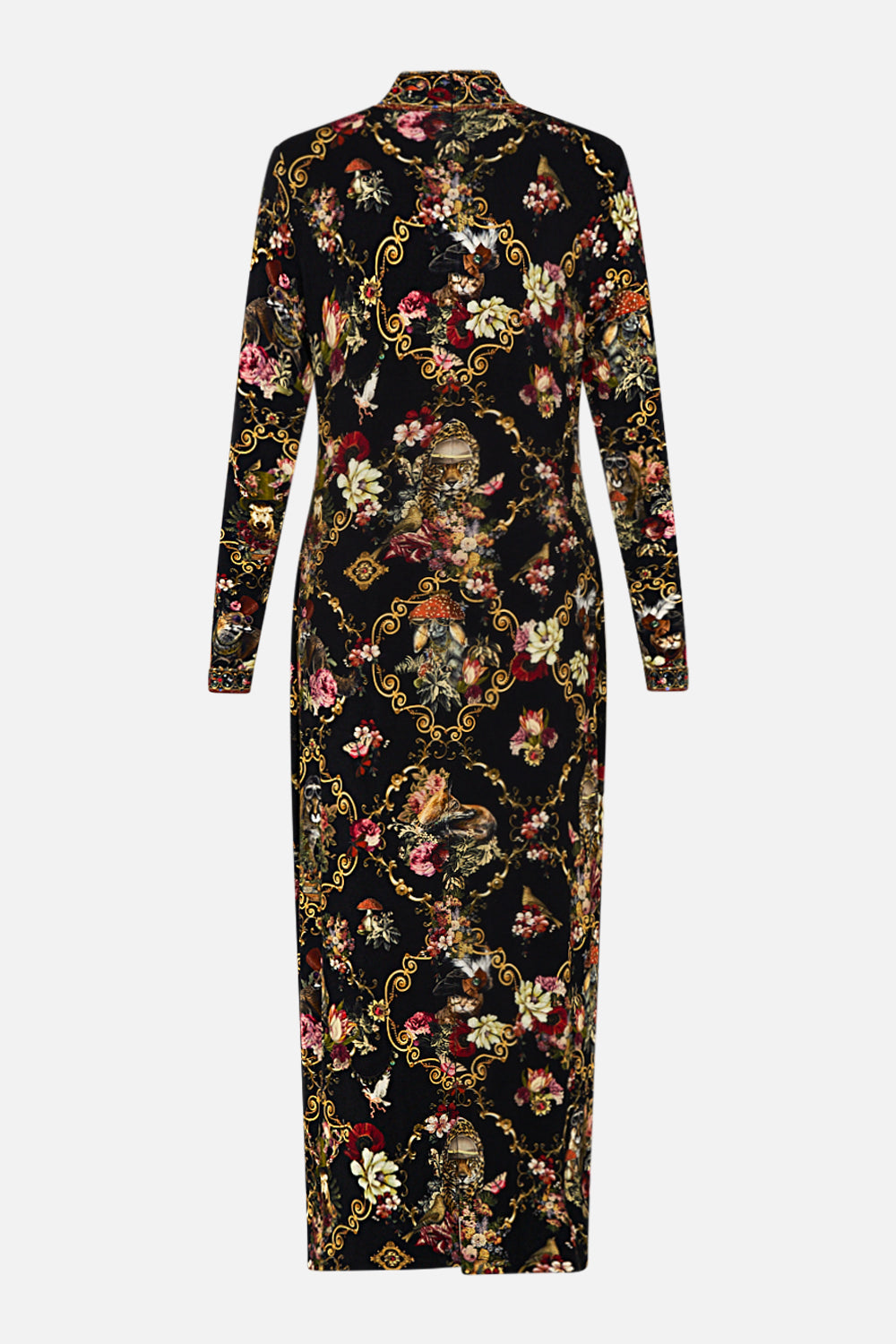 CAMILLA Black Turtleneck Jersey Dress in Told in the Tapestry