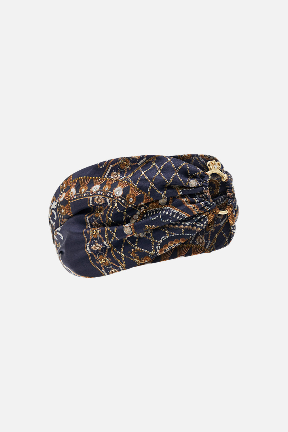 CAMILLA silk headband in Dance With The Duke print