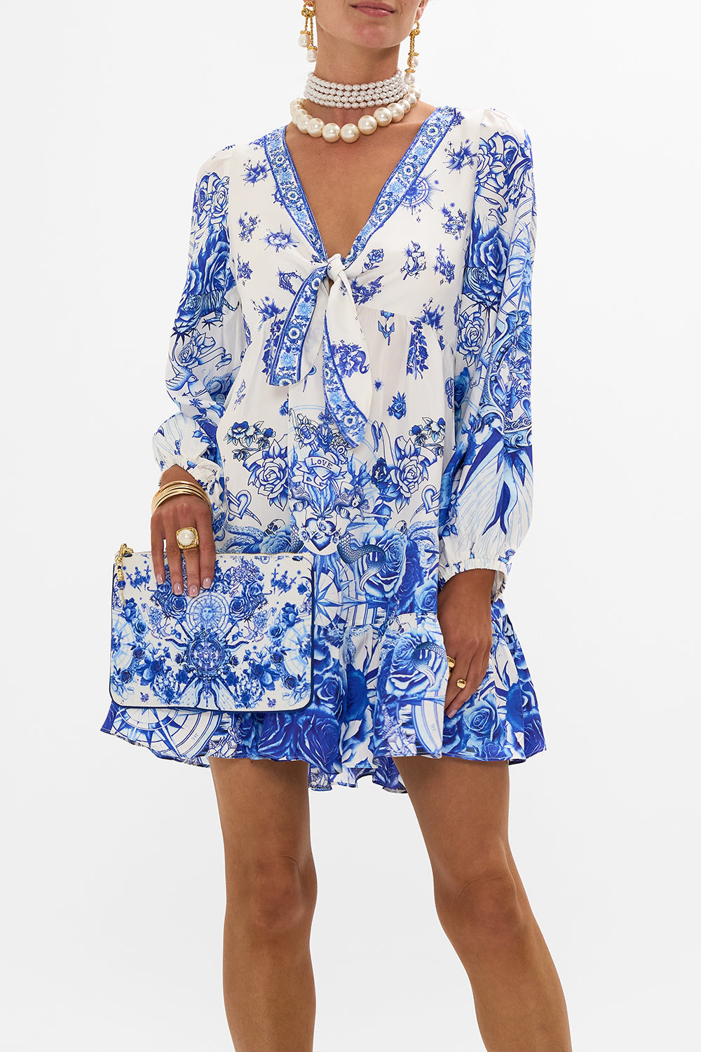 SMALL CANVAS CLUTCH IMMORTAL INK