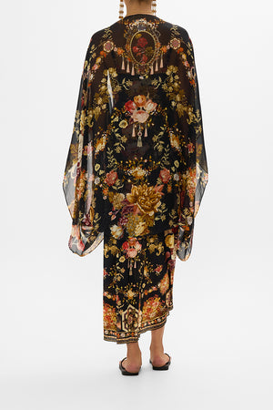 CAMILLA Floral Silk Shrug in Stitched in Time print