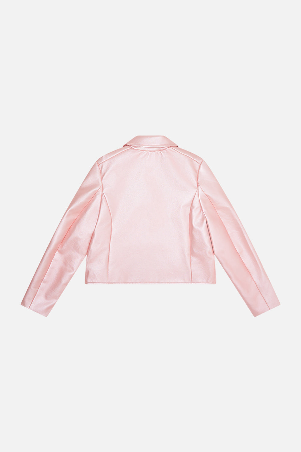 Milla bY  CAMILLA kids pink leather jacket in Clever Clogs print