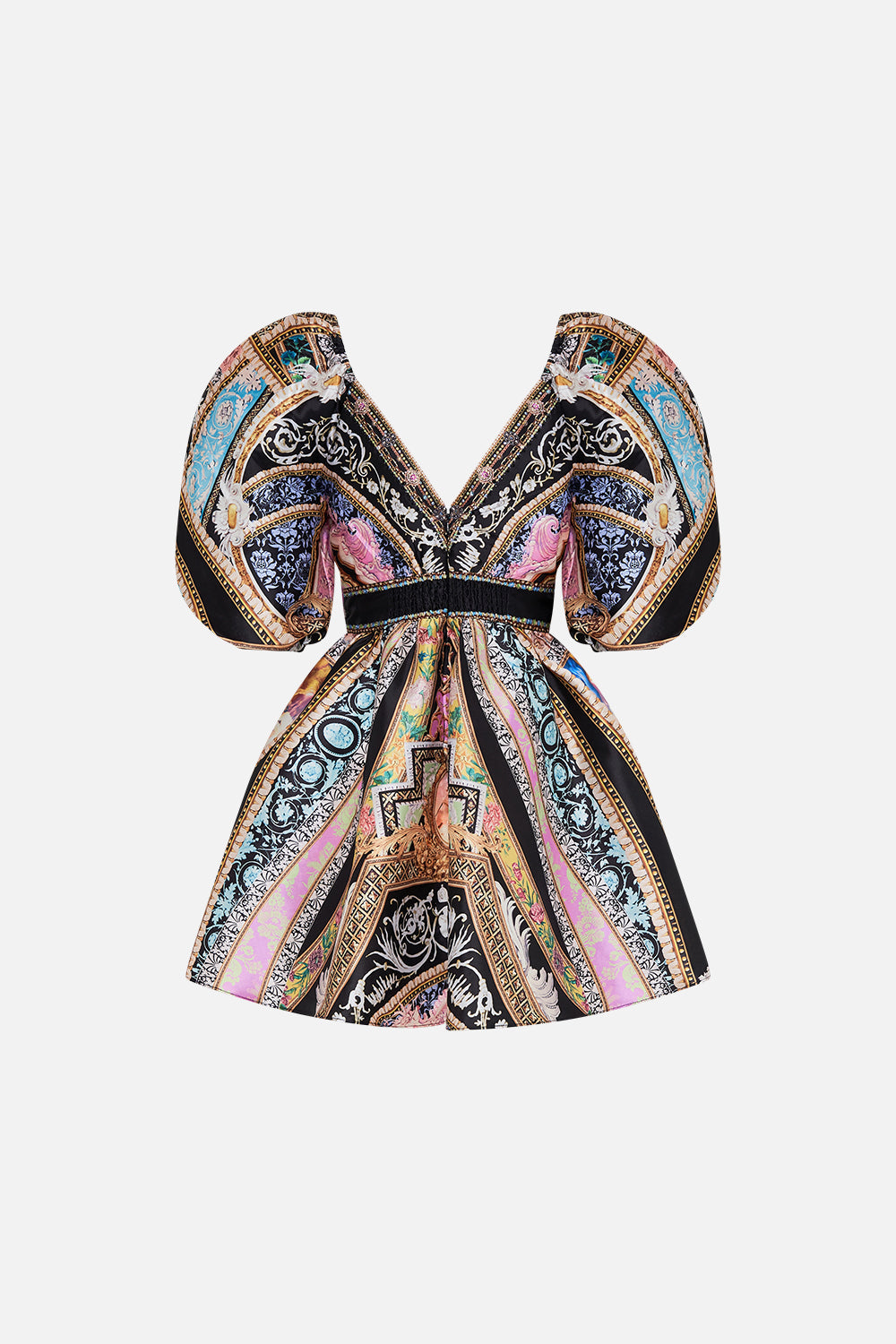 PUFF SLEEVE MINI DRESS FLORENCE FIELD DAY