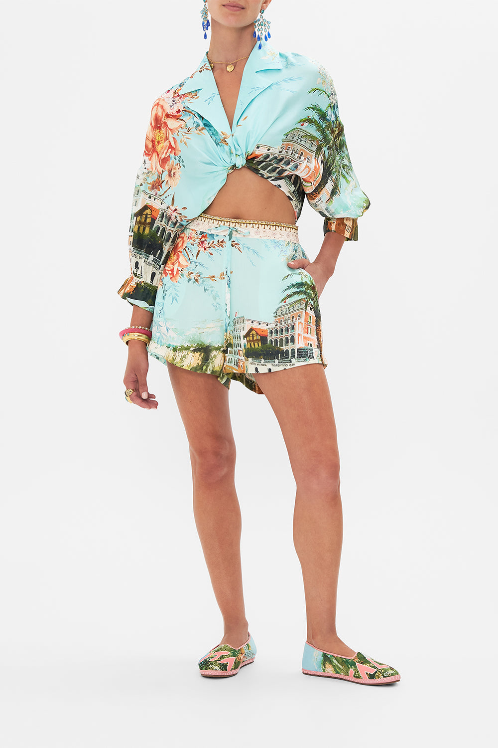 SHIRT WITH GATHERED CUFF FROM SORRENTO WITH LOVE