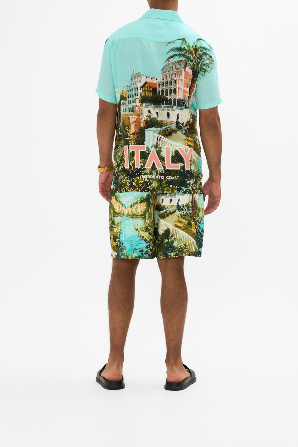 SHORT SLEEVE CAMP COLLARED SHIRT FROM SORRENTO WITH LOVE