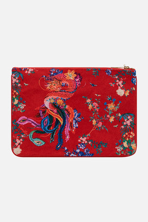CAMILLA clutch bag in The Summer Palace print