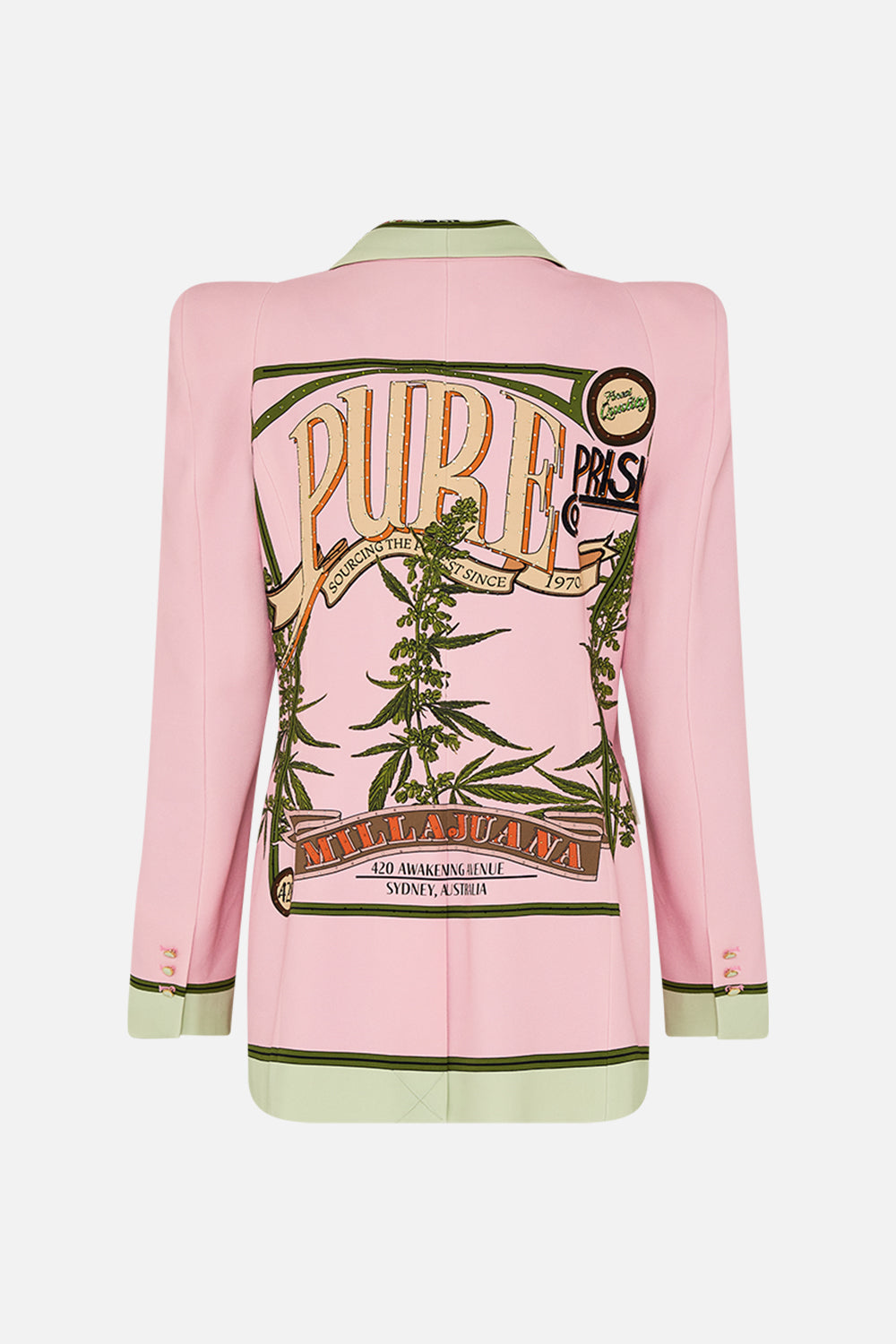 CAMILLA printed blazer in Lets Chase Rainbows print