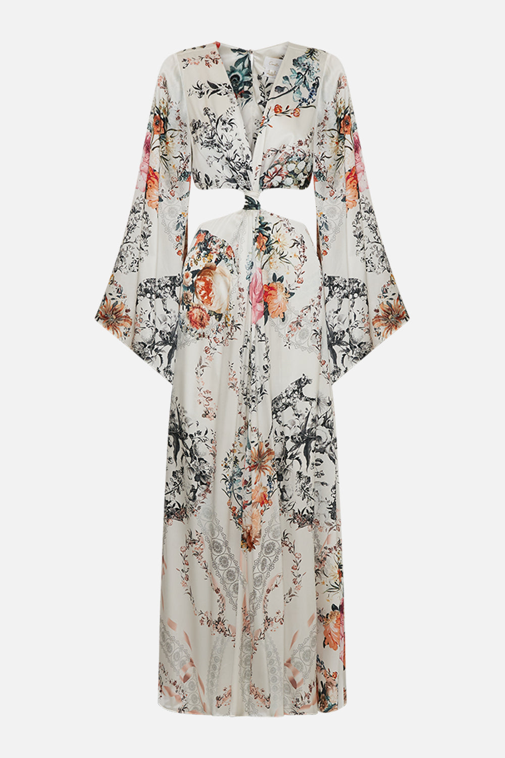 The CAMILLA SHIRT TUNIC WITH POCKETS NOUVEAU NOIR in our  print.
