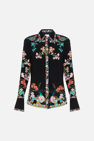 CAMILLA jersey shirt in We Wore Folklore print