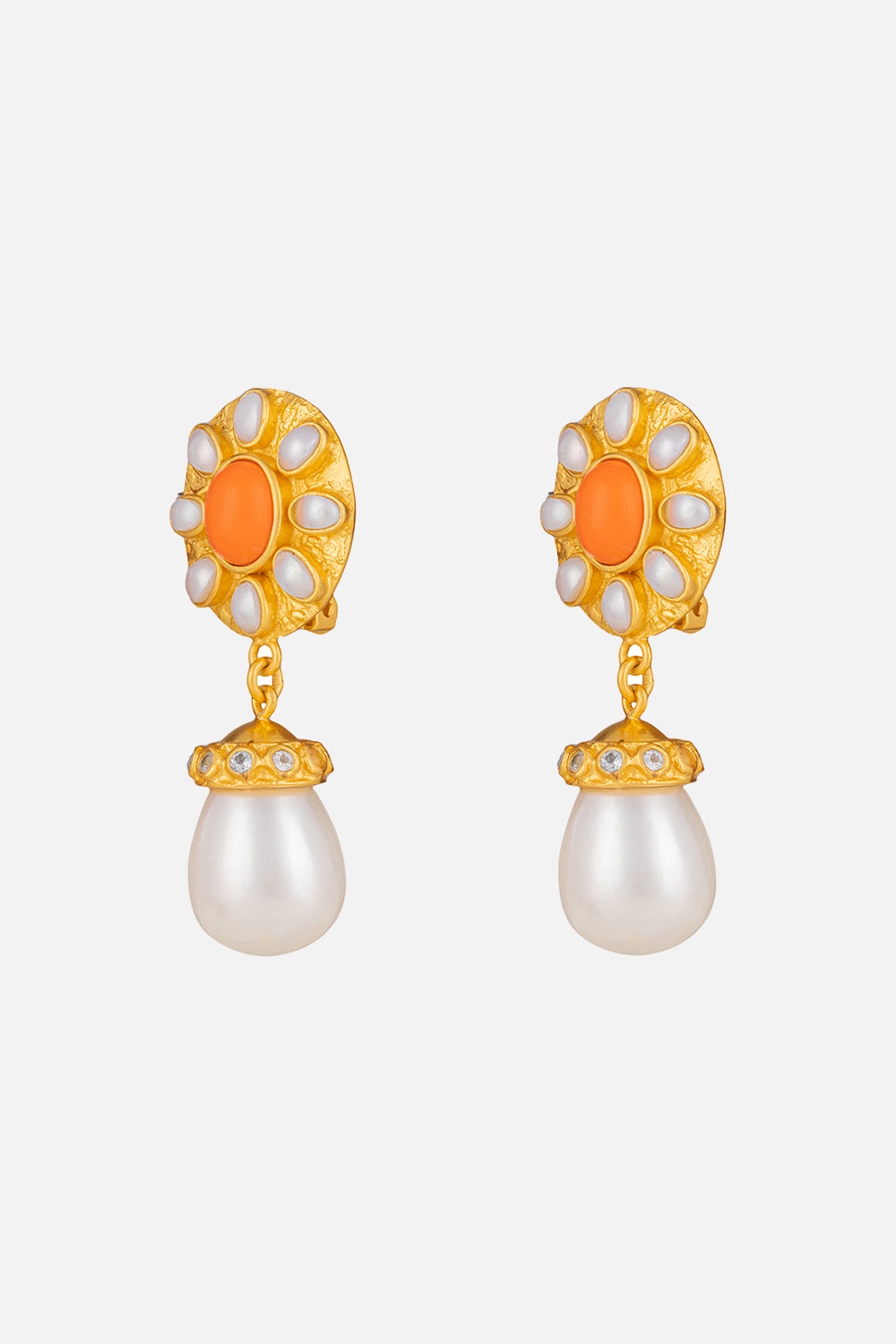 HEATHER ORANGE CORAL EARRINGS MULTI