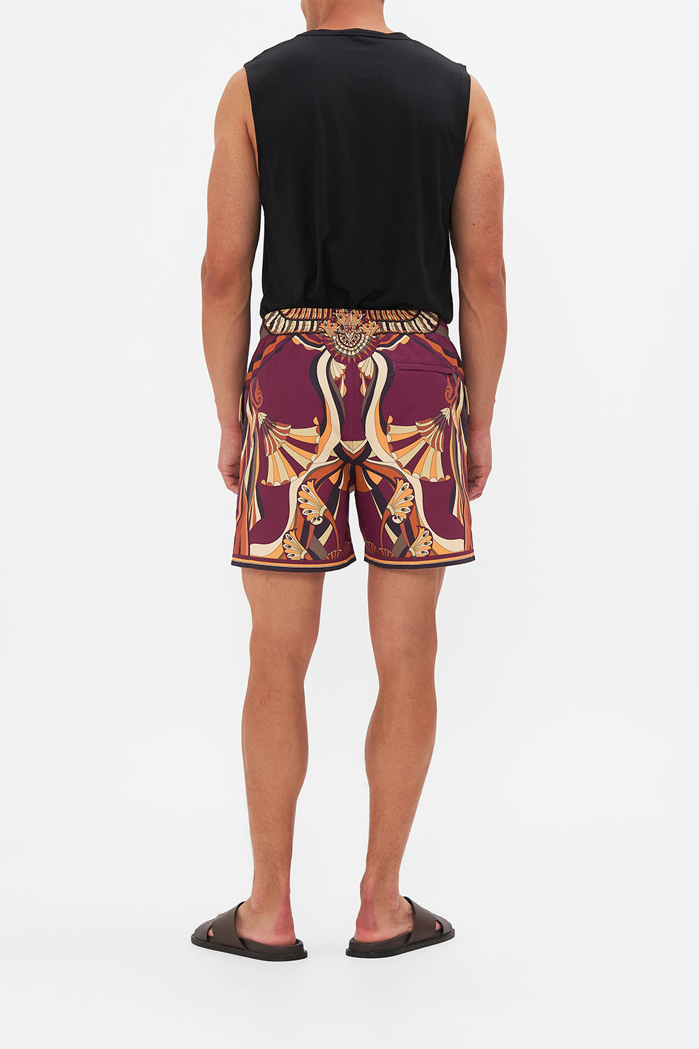 The CAMILLA CROPPED WRAP SHIRT WEAVING WORLDS in our  print.