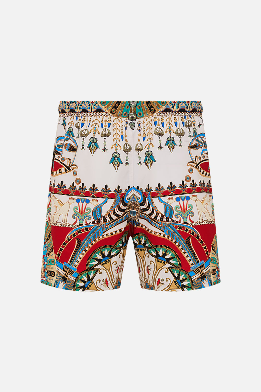 Hotel Franks By CAMILLA Black Mid-Length Boardshort in Valley Of The Queens print