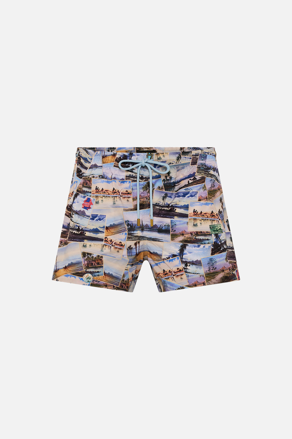 Hotel Franks By CAMILLA short swim short in Call Me in Cairo print. 