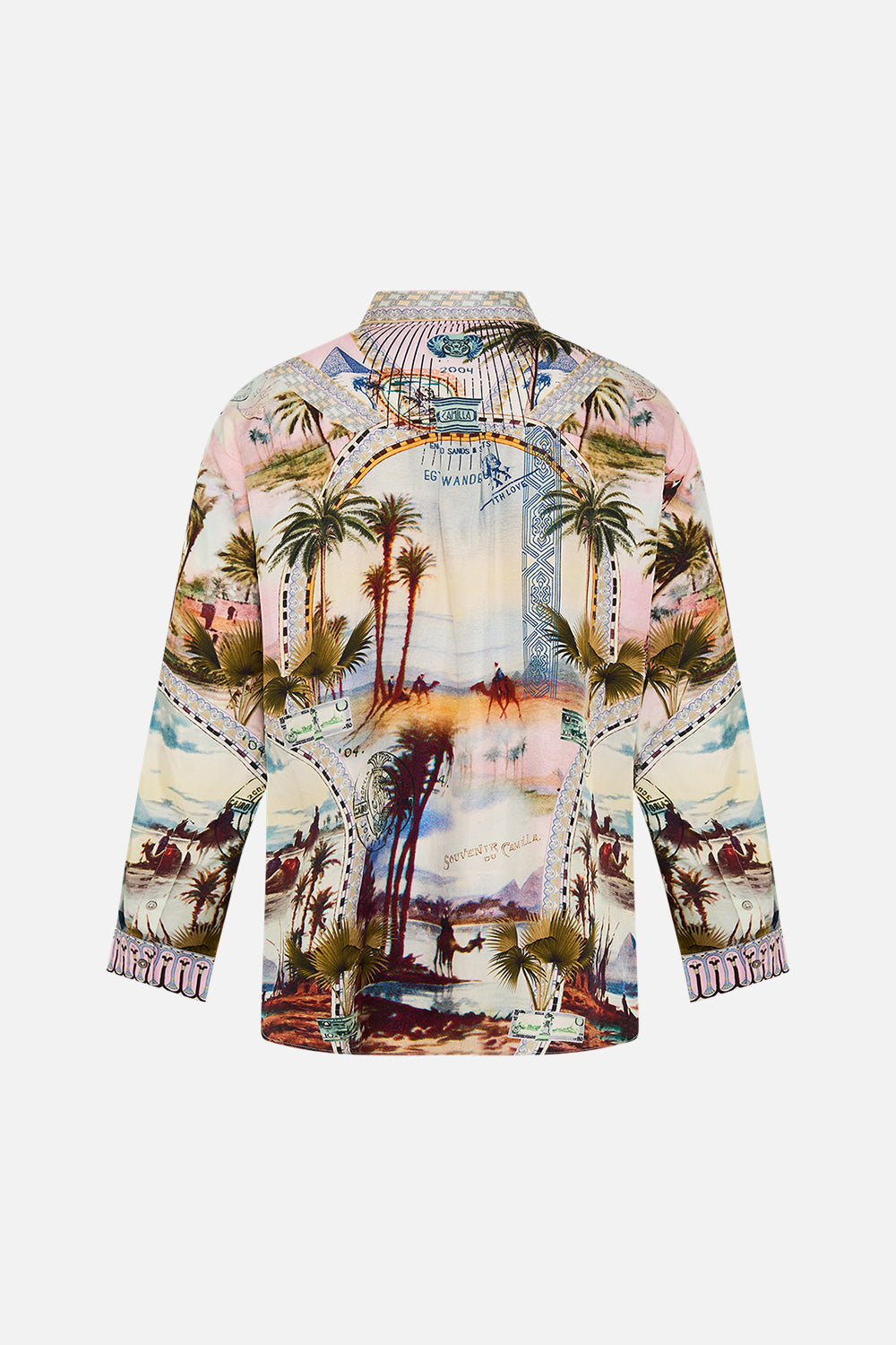Hotel Franks By CAMILLA  oversized shirt in Call Me in Cairo print. 