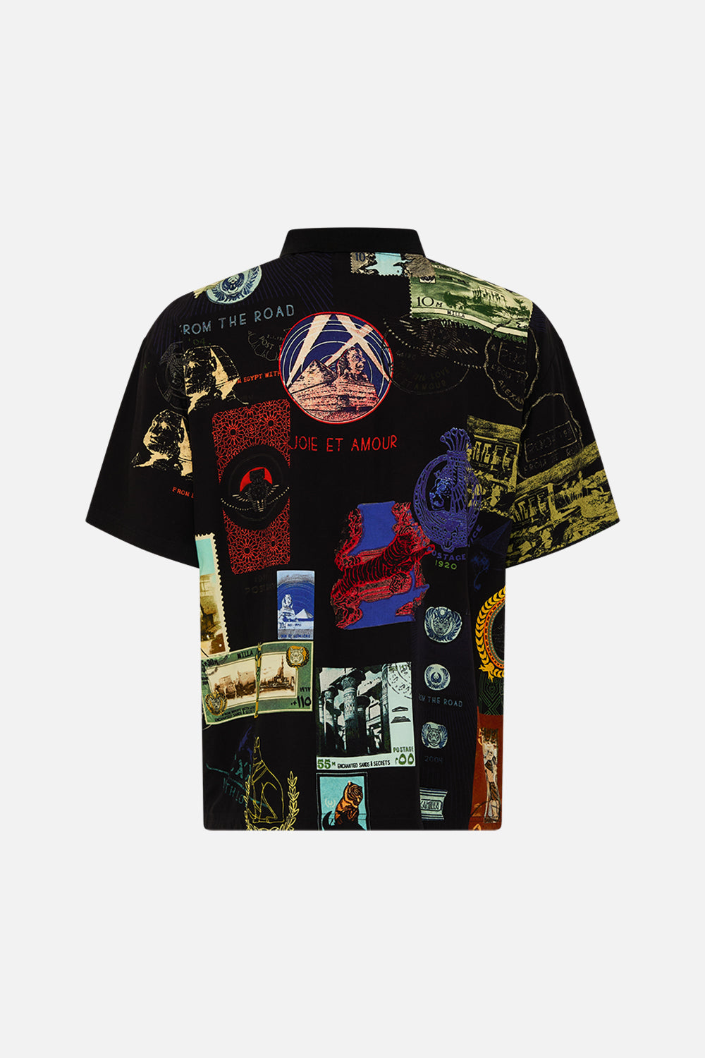 The CAMILLA MID LENGTH BOARDSHORT IMMORTAL INK in our  print.