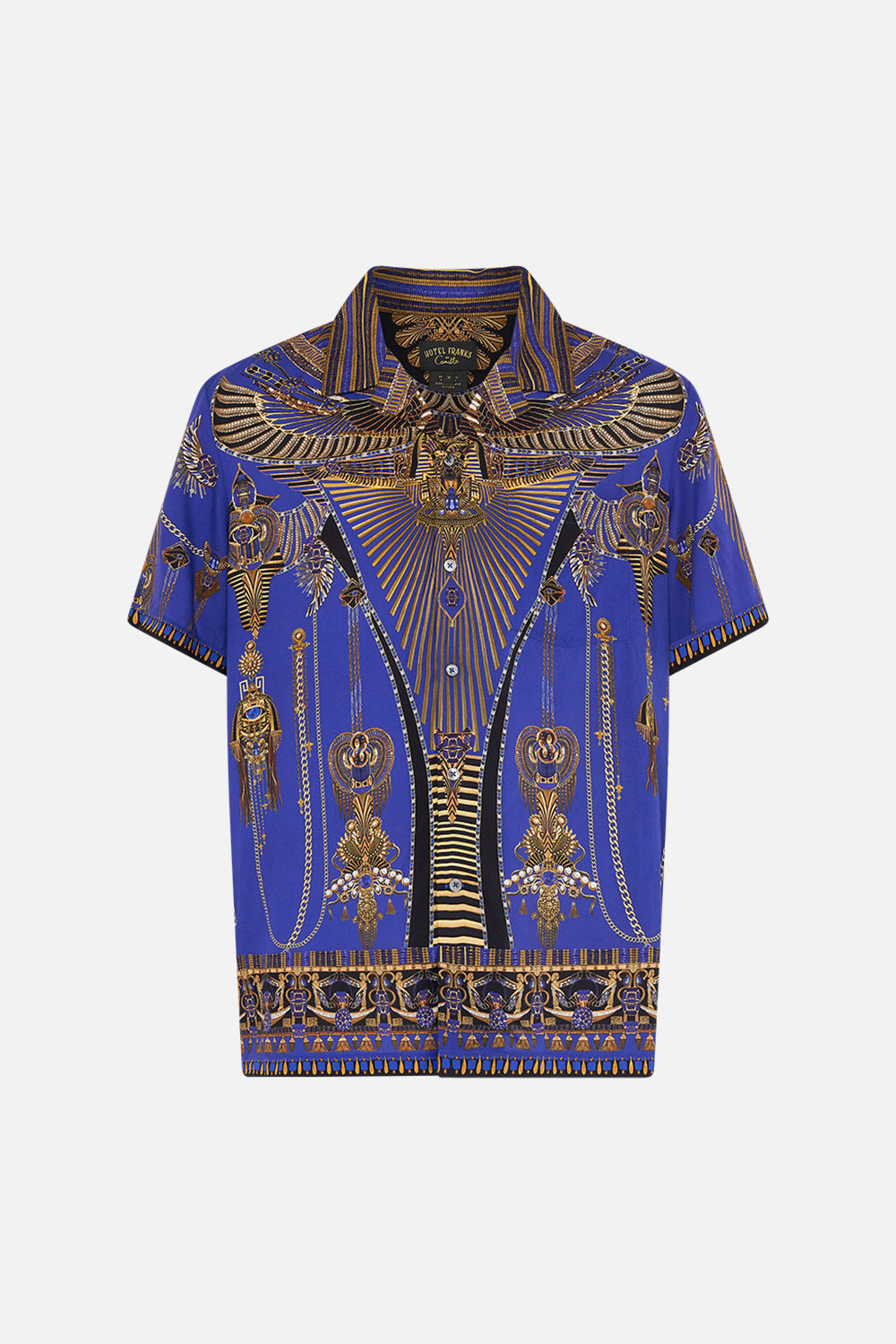 Hotel Franks By CAMILLA short sleeve camp collared shirt in My Fair Pharaoh print