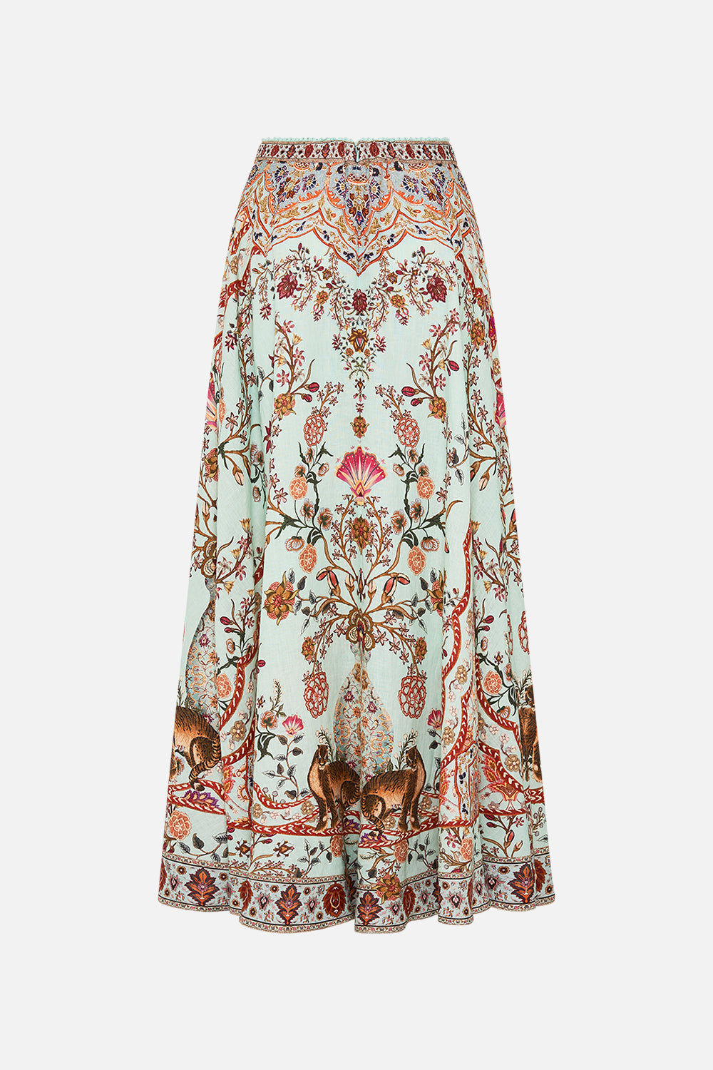 CAMILLA Maxi Circle Skirt in Weaving Worlds print