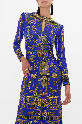 DRAPED SHORT DRESS WITH NECKPIECE MY FAIR PHARAOH