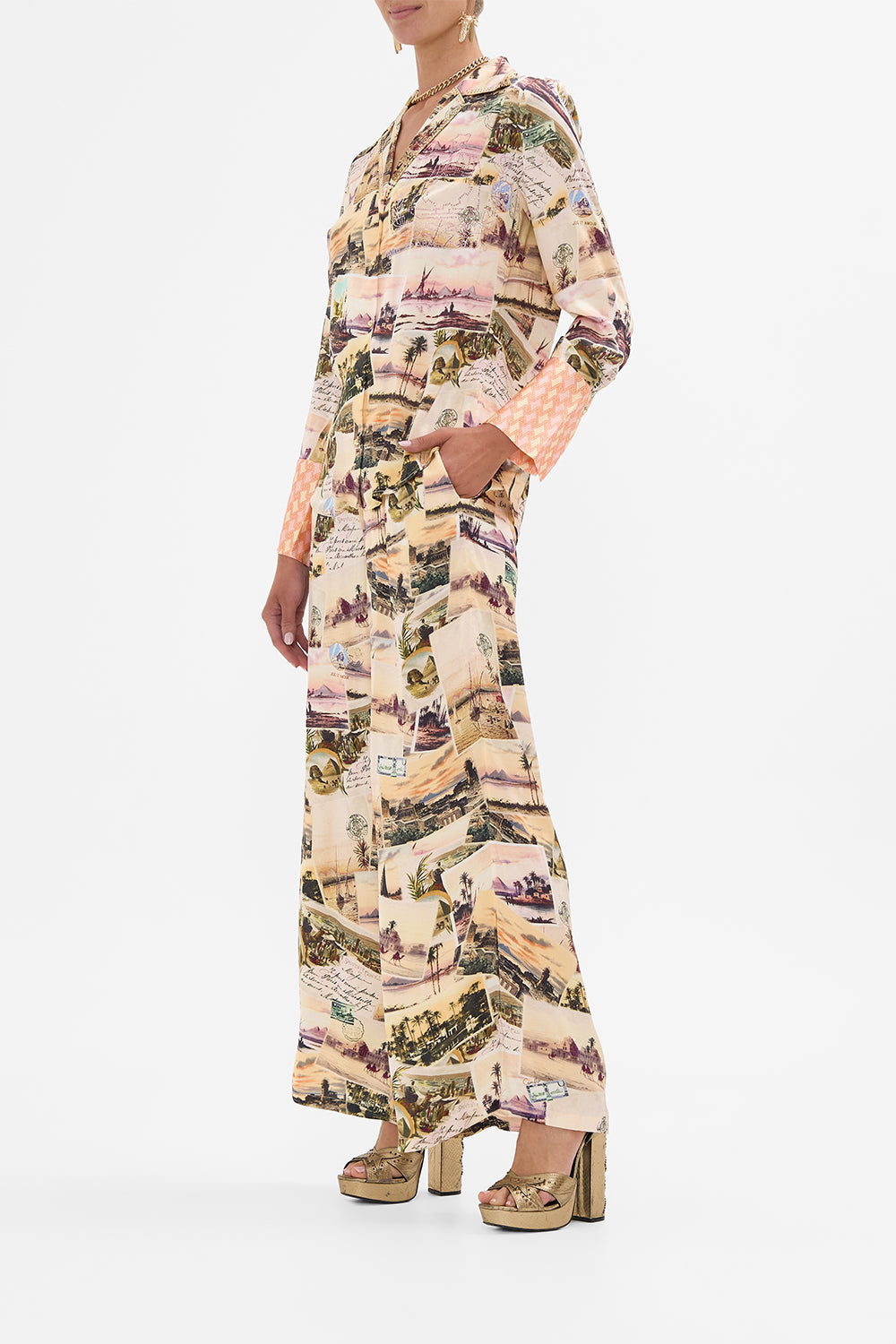 CAMILLA pyjama shirt in Milla's Got Mail print. 