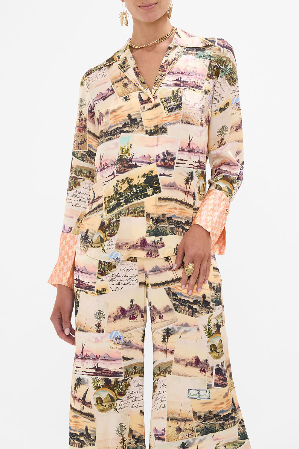 The CAMILLA MID LENGTH BOARDSHORT SEW YESTERDAY in our  print.