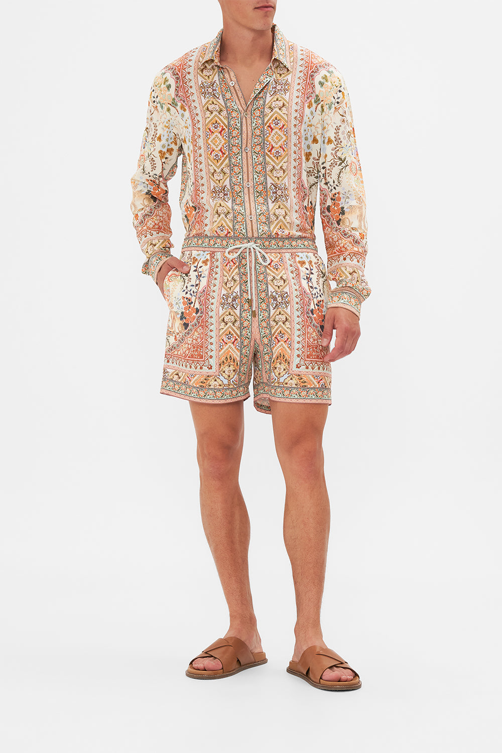 Hotel Franks By CAMILLA Mid-Length Boardshort in Honour of Heirlooms print