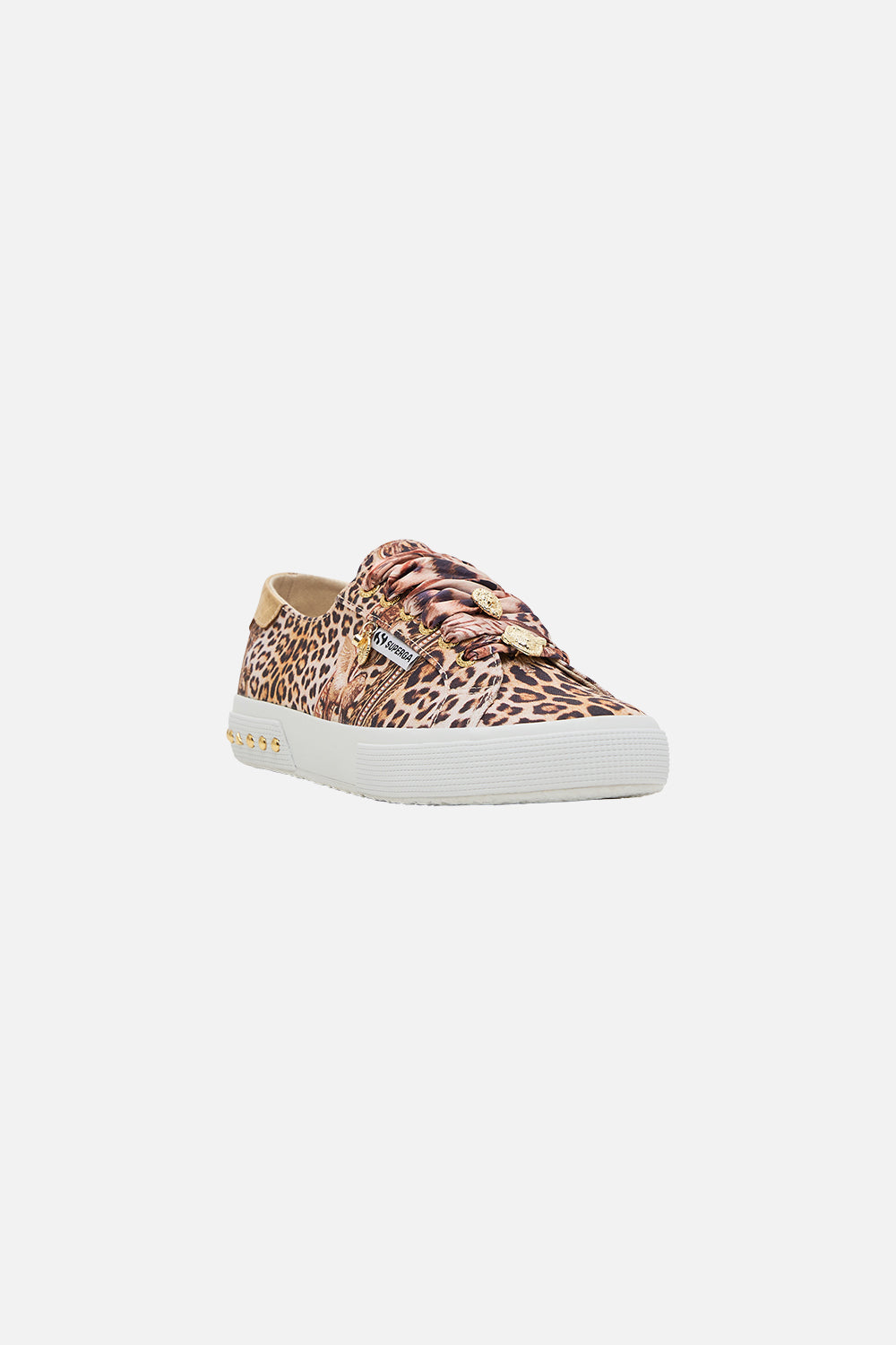 Superga x CAMILLA leopard print sneakers in Standing Ovation print