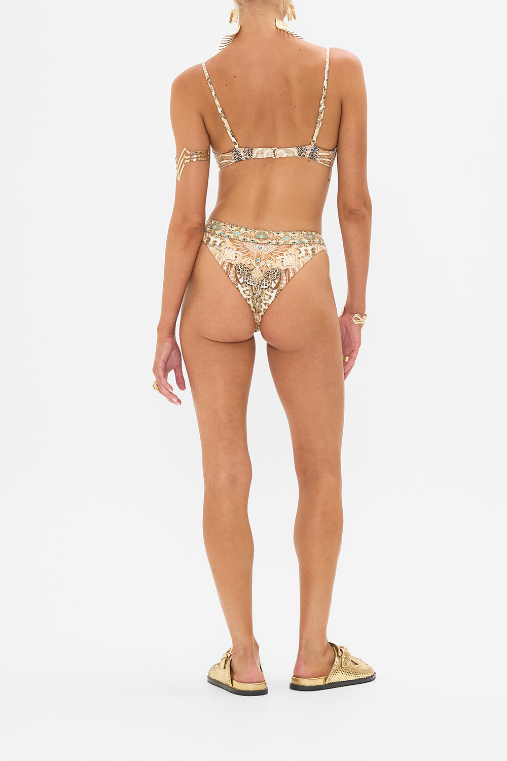 CAMILLA Continuous Wire Moulded Bra The Throne Room print