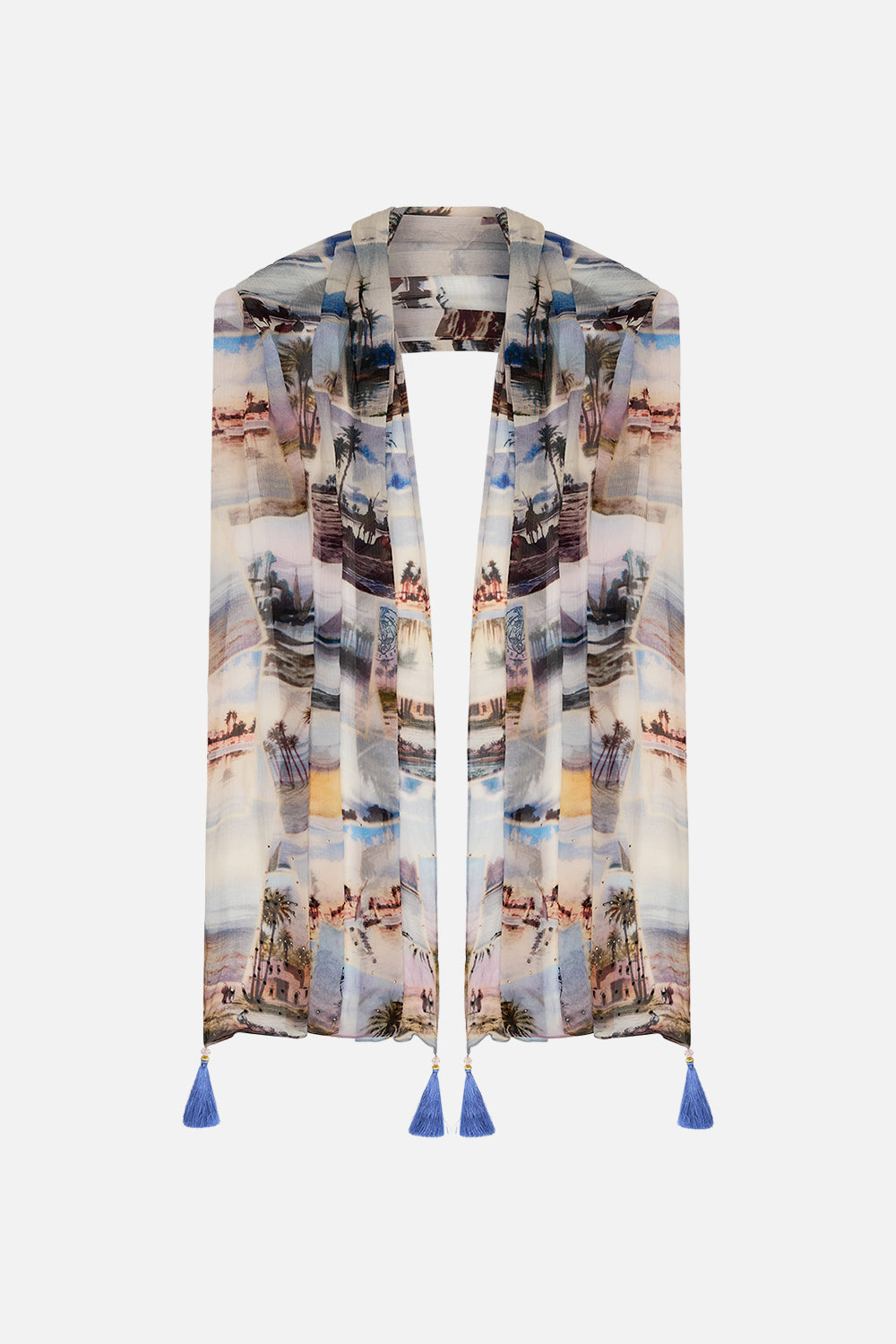 CAMILLA long scarf in Call Me in Cairo print. 