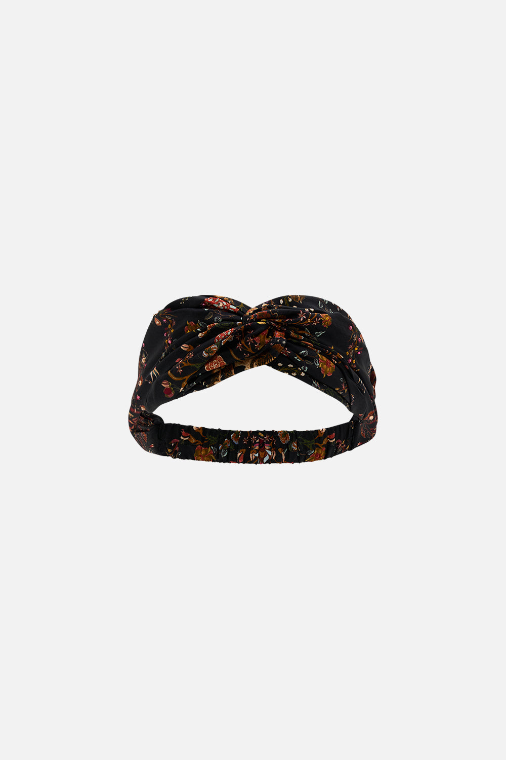 CAMILLA Woven Twist Headband Loom to Tomb print