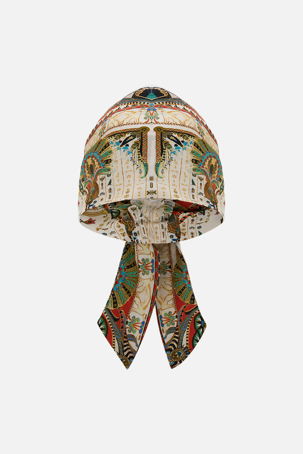 CAMILLA Headscarf in Valley of the Queens print