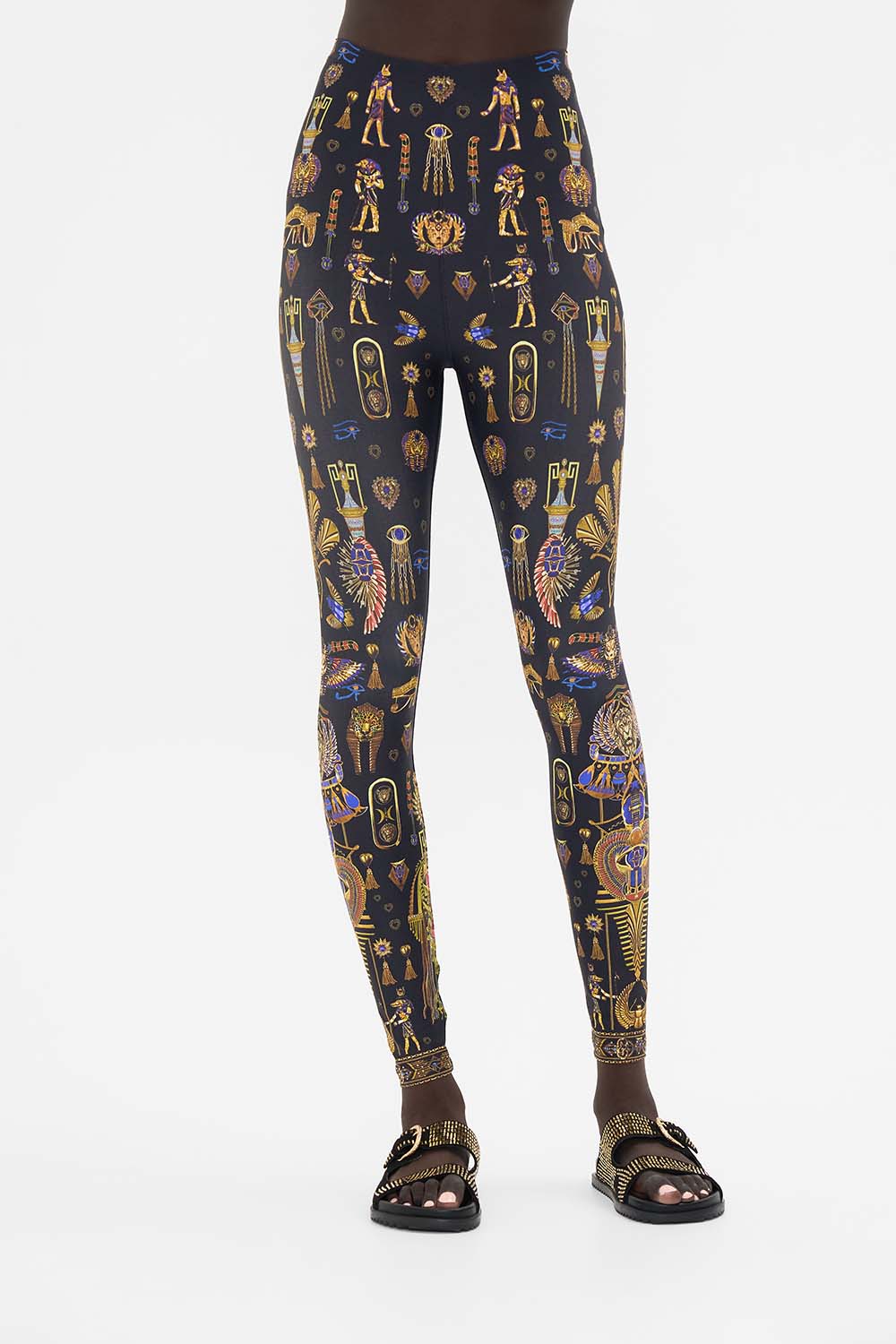 CAMILLA Lustre Printed Leggings in Cartouche Kingdom print. 