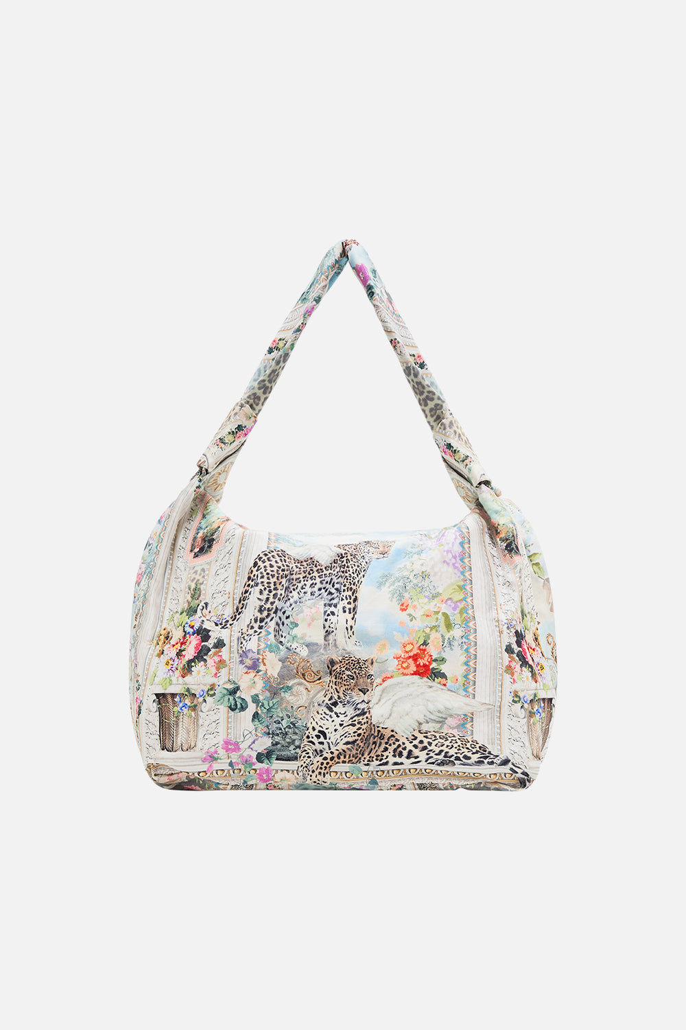 CAMILLA Floral Slouch Shoulder Bag in We Always Have Alexandria Print. 