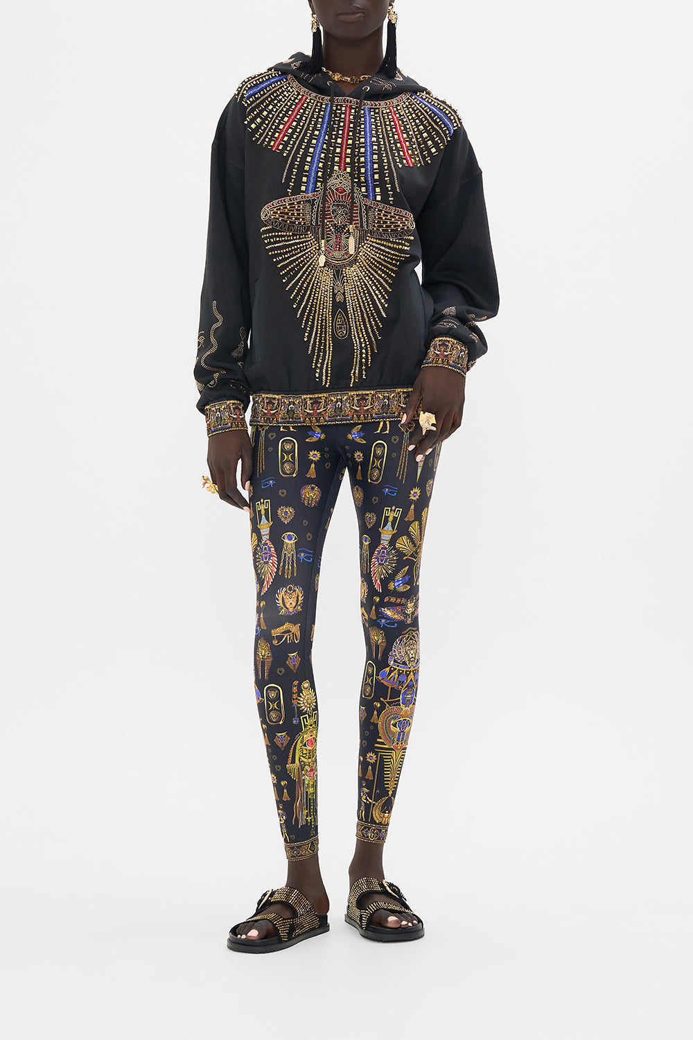 The CAMILLA WOVEN TWIST HEADBAND SAHARA SUPERNATURAL in our  print.