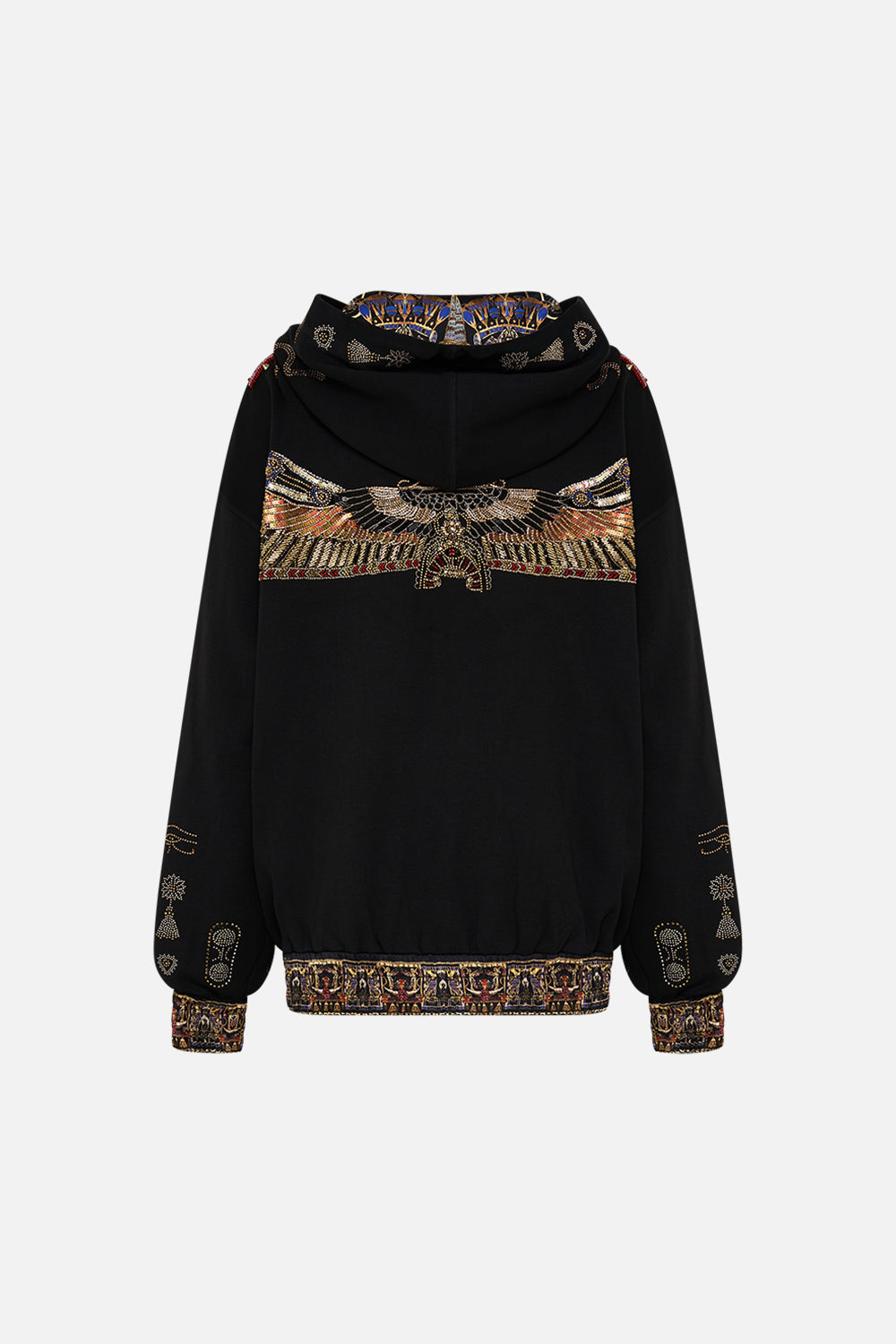 The CAMILLA SLEEVELESS KNIT TANK TOP CARTOUCHE KINGDOM in our  print.