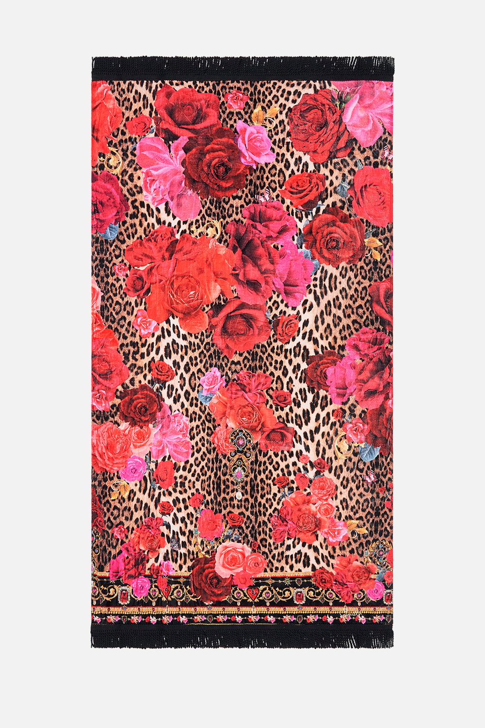 Product view of CAMILLA beach towel in Heart Like A Wildeflower print 
