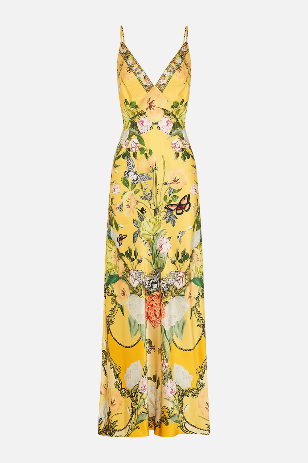 CAMILLA floral thongs in Stitched in Time print.