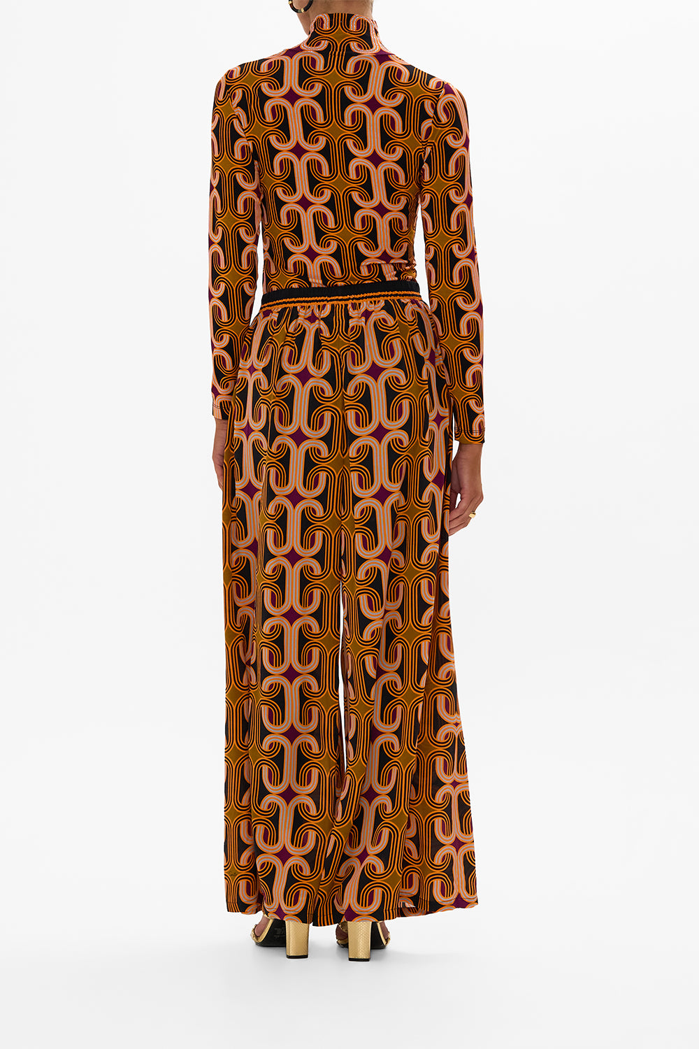 CAMILLA Black Wide Leg Trouser with Front Pockets in One Night in De Wallen