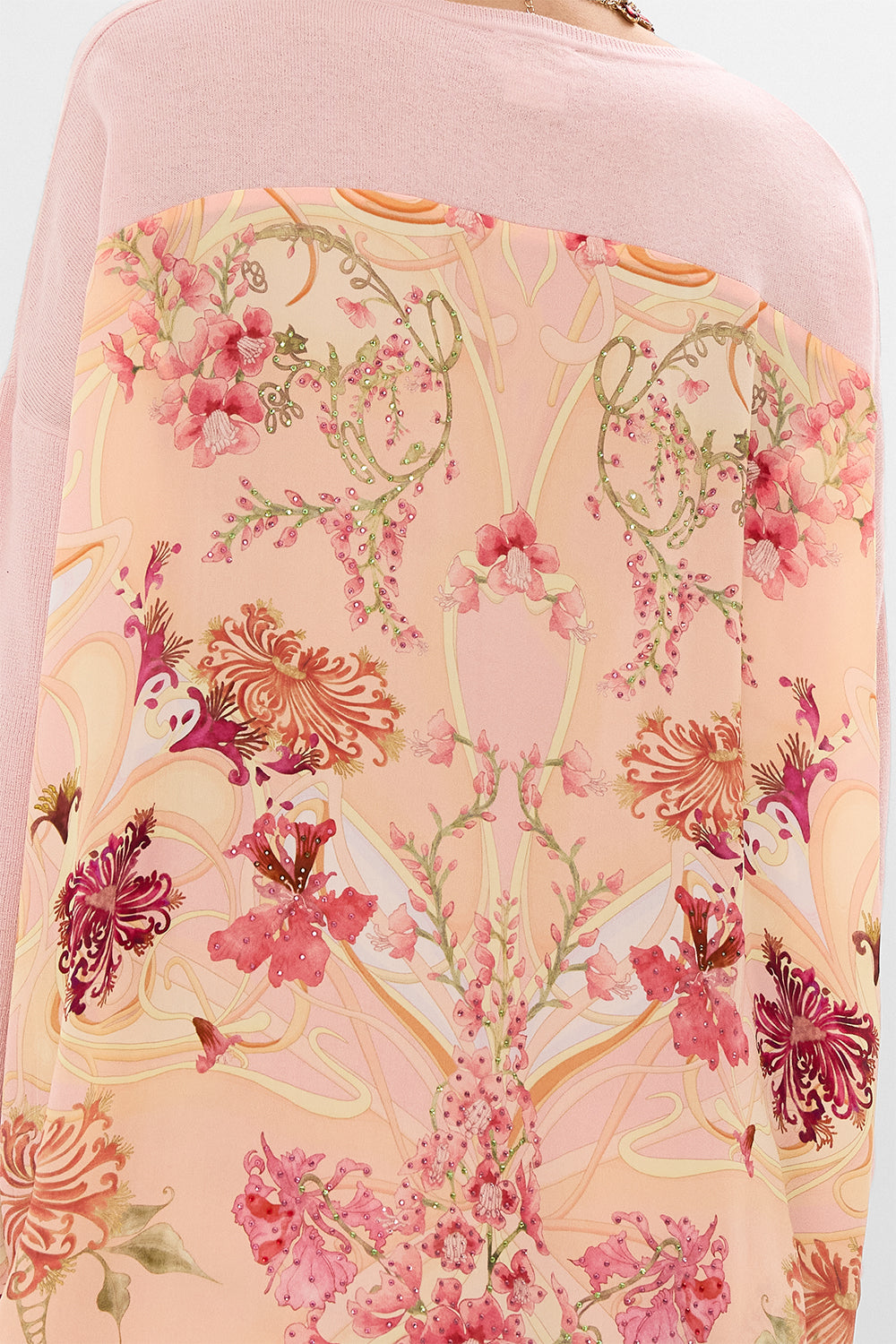 CAMILLA floral  long sleeve jumper in Blossoms And Brushstrokes print.